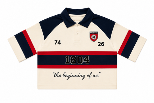 Limited Women Crop Top Heritage Crest Rugby Polo